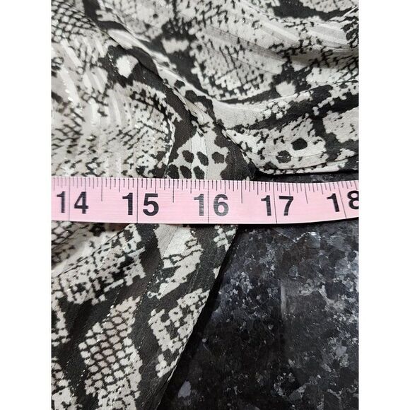 Windsor Snake Print Balloon Sleeve Blouse - Size Small - Picture 8 of 8